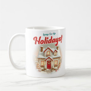 Retro groovy home for the Holidays cozy festive Coffee Mug