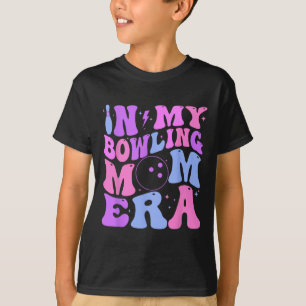 Retro Groovy In My Bowling Mom Era Funny T-Shirt