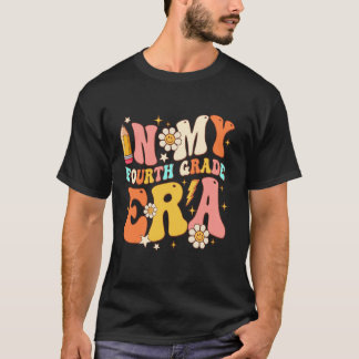 Retro Groovy In My Fourth Grade Era Students Back T-Shirt