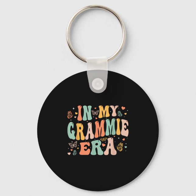 Retro Groovy In My Grammie Era Mother's Day Women  Keychain (Front)