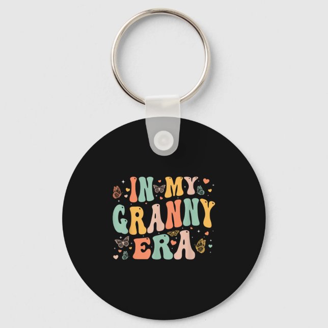 Retro Groovy In My Granny Era Mother's Day Women  Keychain (Front)