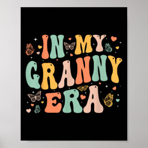 Retro Groovy In My Granny Era Mother's Day Women  Poster