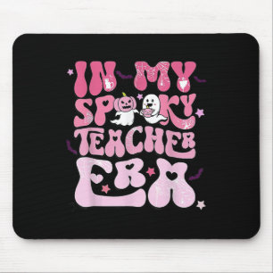 Retro Groovy In My Spooky Teacher Era Fun Hallowee Mouse Pad