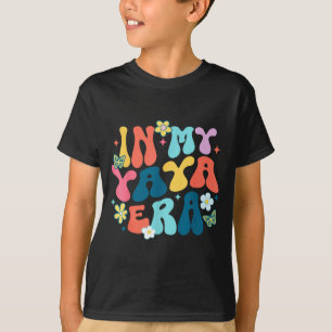 Retro groovy in my yaya era happy mother's day Ret T-Shirt