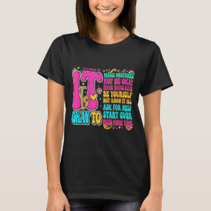 Retro groovy it’s mental health social worker T-Shirt