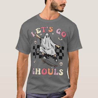Retro Groovy Let's Go Ghouls Halloween Ghost Costu T-Shirt