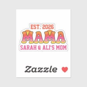 Retro Groovy Mama Die-Cut Sticker - Vintage 70s Ae