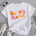 retro groovy mama First Birthday Matching  T-Shirt<br><div class="desc">Groovy One Family First Birthday Shirts,  Retro 1st Birthday Tees,  Mama Dad Matching Family T-shirt 1st Birthday Outfit Mommy and Me.</div>