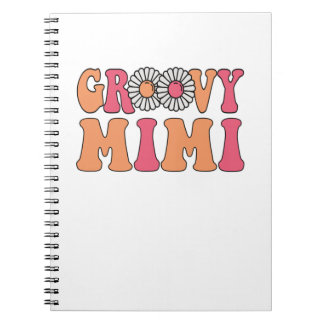 Retro Groovy Mimi Matching Family Notebook