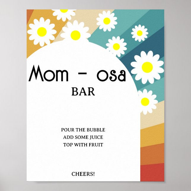 Retro Groovy \ Mom-osa bar Poster (Front)