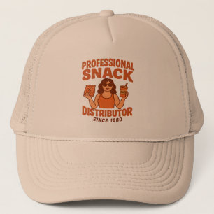 Retro Groovy Mom Professional Snack Distributor Trucker Hat