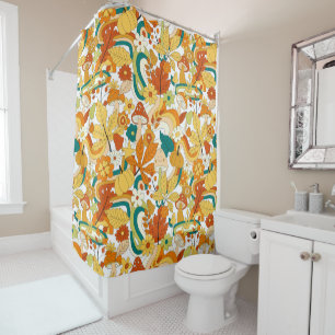Retro Groovy Mushroom Flower Pattern