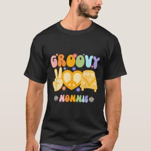 Retro Groovy Nonnie Grandma Family Matching Mother T-Shirt