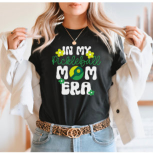 Retro Groovy Pickleball Mom Era  T-Shirt