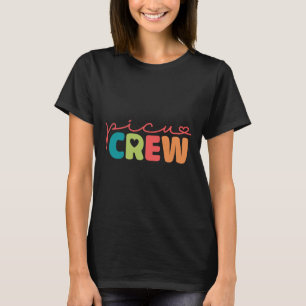 Retro Groovy Picu Crew Valentine Pediatric Intensi T-Shirt