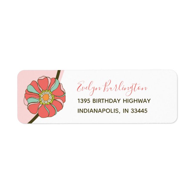 Retro Groovy Pink Floral (Front)