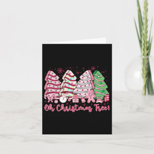 Retro Groovy Pink Oh Christmas Tree Cakes Debbie C Card