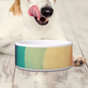 Retro Groovy Rainbow Personalized Dog
