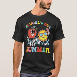 Retro Groovy School's Out For Summer Graduation Te T-Shirt