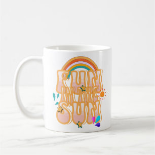 Retro Groovy Summer Sun Coffee Mug