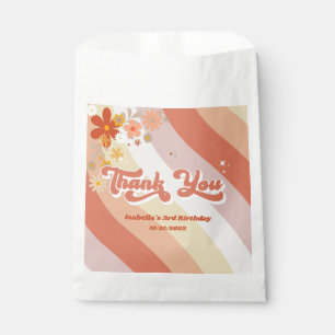 Retro Groovy Thank You Favour Bag
