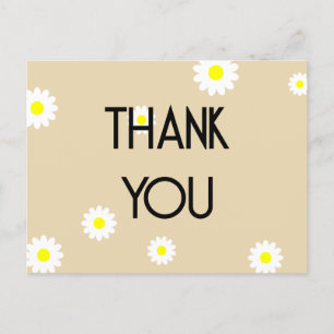 Retro Groovy - Thank You Postcard