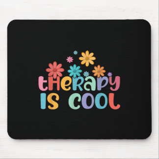 Retro Groovy Therapy Is Cool Mental Health S Aware Mouse Pad