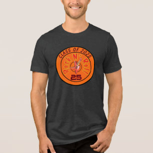 Retro Groovy Throwback Rock N Roll Tri-Blend Shirt