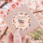 Retro Groovy Truck Christmas Birthday Party Classic Round Sticker<br><div class="desc">Retro Groovy Truck Christmas Birthday Party Classic Round Sticker</div>
