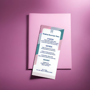 Retro Groovy wedding Menu - A Journey to Nostalgia