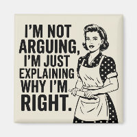 Retro Grossesse au foyer Magnet Funny