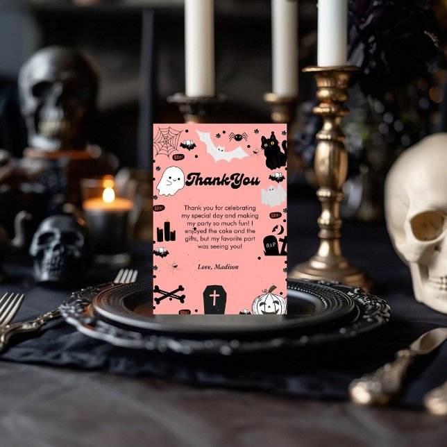 Retro grovvy carte de remerciements d'anniversaire (Créateur téléchargé)