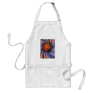 Retro Grunge Basketball Abstract Urban Sports Standard Apron