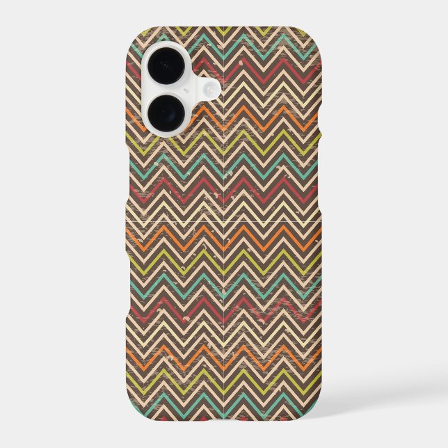 Retro Grunge Chevron Pattern (Back)