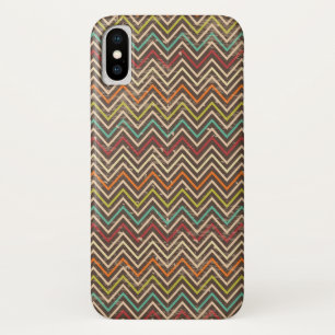 Retro Grunge Chevron Pattern Case-Mate iPhone Case