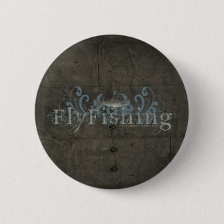 Retro Grunge Fly Fishing 2 Inch Round Button
