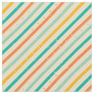 Retro grunge striped pattern fabric