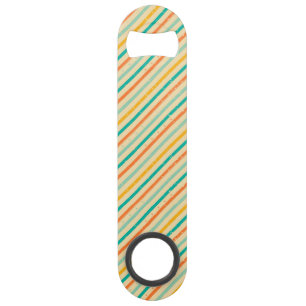 Retro grunge striped pattern speed bottle opener