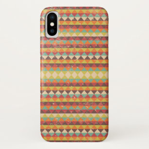 Retro Grunge Triangles Pattern Case-Mate iPhone Case