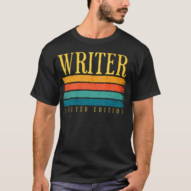 Retro Grunge Writer Limited Edition T-Shirt (Front)