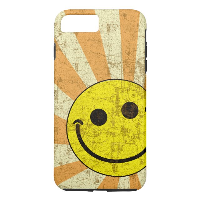 Retro Grungy Sunburst Case-Mate iPhone Case (Back)