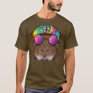 Retro Guinea Pig Classic Love Animal Glasses For M T-Shirt