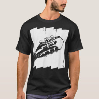 Retro Guitar Acoustic Guitar Player  T-Shirt