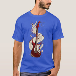 Retro Guitar Gift Guitarist Rock Concert Festival  T-Shirt