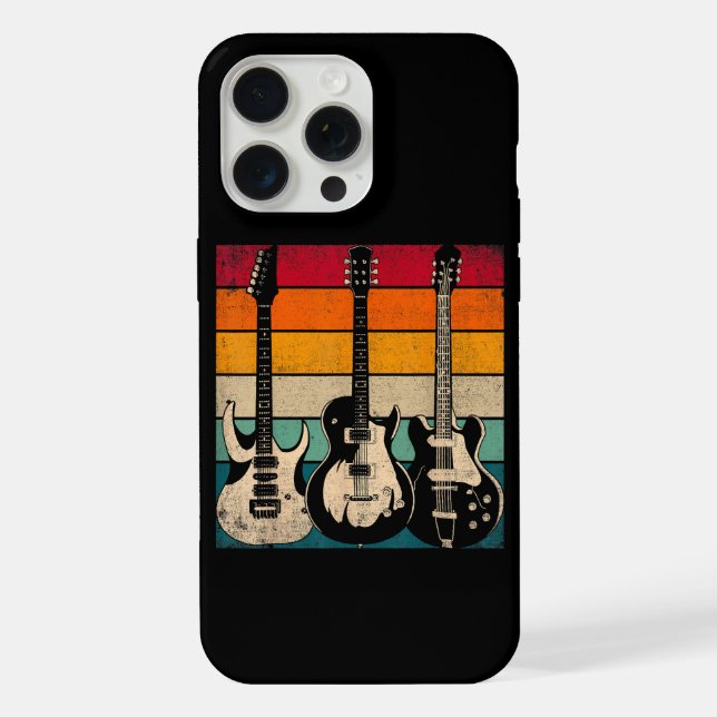 Retro Guitar  iPhone Case (Back)