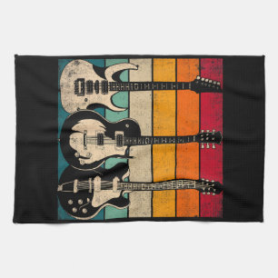 Retro Guitar Kitchen Towel
