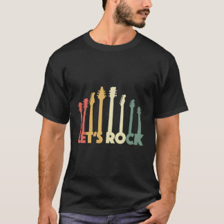 Retro Guitar Musician Gift Vintage Guitarist T-Shirt