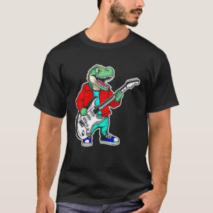 Retro Guitar Rock Music of Cute Crocodile 1 T-Shirt