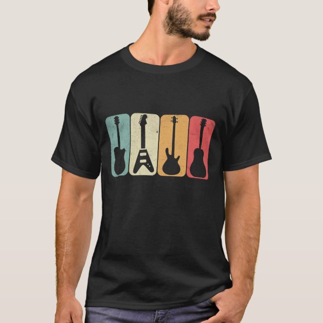 Retro Guitars T-Shirt (Front)