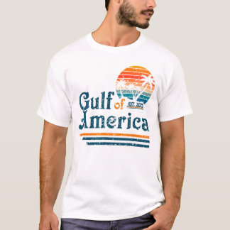Retro Gulf Of America Est 2025 American T-Shirt